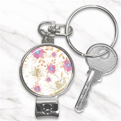 Flowers Blossom Spring Garden Nail Clippers Key Chain by Bedest