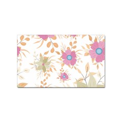 Flowers Blossom Spring Garden Sticker (rectangular) by Bedest