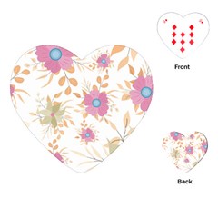 Flowers Blossom Spring Garden Playing Cards Single Design (heart)