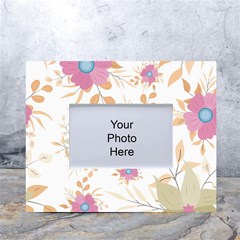 Flowers Blossom Spring Garden White Tabletop Photo Frame 4 x6  by Bedest