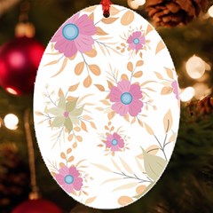 Flowers Blossom Spring Garden Uv Print Acrylic Ornament Oval by Bedest