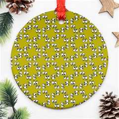 Eyes Pattern Round Ornament (two Sides)