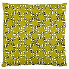 Eyes Pattern Large Cushion Case (two Sides) by Bedest