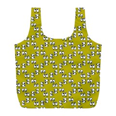 Eyes Pattern Full Print Recycle Bag (l) by Bedest