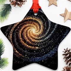 Galaxy Background Star Ornament (star)