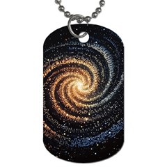 Galaxy Background Star Dog Tag (one Side) by Bedest