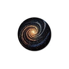 Galaxy Background Star Golf Ball Marker by Bedest