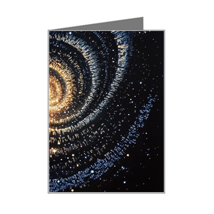 Galaxy Background Star Mini Greeting Card