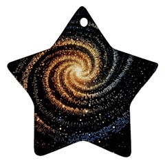 Galaxy Background Star Star Ornament (two Sides)