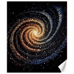 Galaxy Background Star Canvas 8  X 10  by Bedest