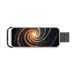 Galaxy Background Star Portable Usb Flash (one Side) by Bedest