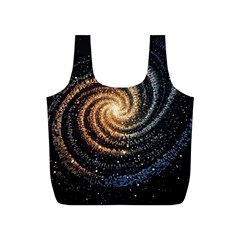 Galaxy Background Star Full Print Recycle Bag (s) by Bedest