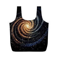 Galaxy Background Star Full Print Recycle Bag (m) by Bedest