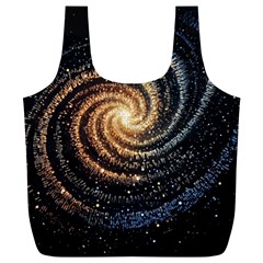 Galaxy Background Star Full Print Recycle Bag (xl) by Bedest