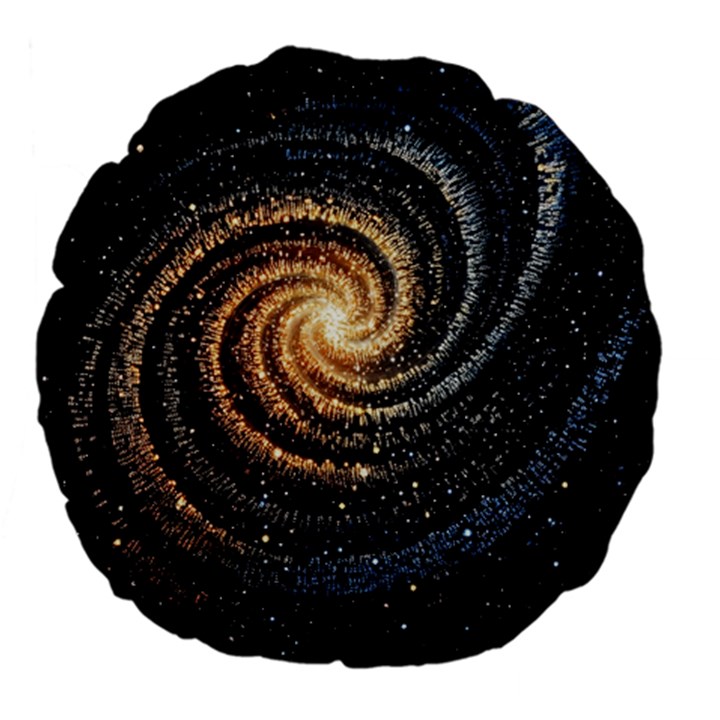 Galaxy Background Star Large 18  Premium Flano Round Cushions