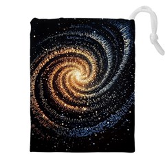 Galaxy Background Star Drawstring Pouch (5xl) by Bedest