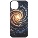 Galaxy Background Star iPhone 15 Pro Black UV Print PC Hardshell Case Front