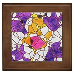 Architecture Glass Abstract Pattern Framed Tile Front