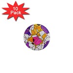 Architecture Glass Abstract Pattern 1  Mini Magnet (10 pack)  Front