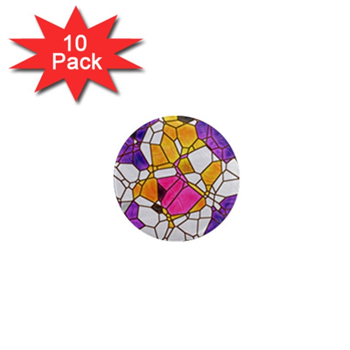 Architecture Glass Abstract Pattern 1  Mini Magnet (10 pack) 