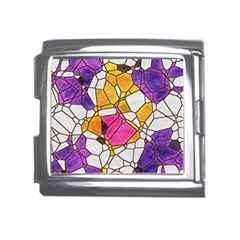 Architecture Glass Abstract Pattern Mega Link Italian Charm (18mm)