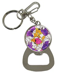 Architecture Glass Abstract Pattern Bottle Opener Key Chain