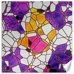 Architecture Glass Abstract Pattern Canvas 16  X 16 