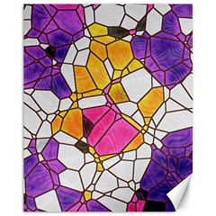 Architecture Glass Abstract Pattern Canvas 11  x 14 