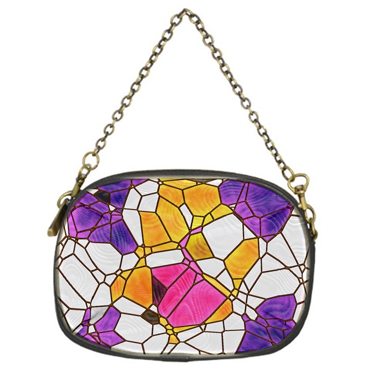 Architecture Glass Abstract Pattern Chain Purse (One Side)