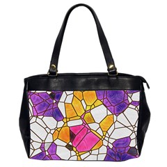 Architecture Glass Abstract Pattern Oversize Office Handbag (2 Sides)