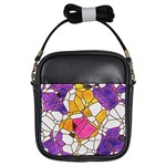 Architecture Glass Abstract Pattern Girls Sling Bag Front