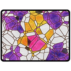 Architecture Glass Abstract Pattern Fleece Blanket (Large)