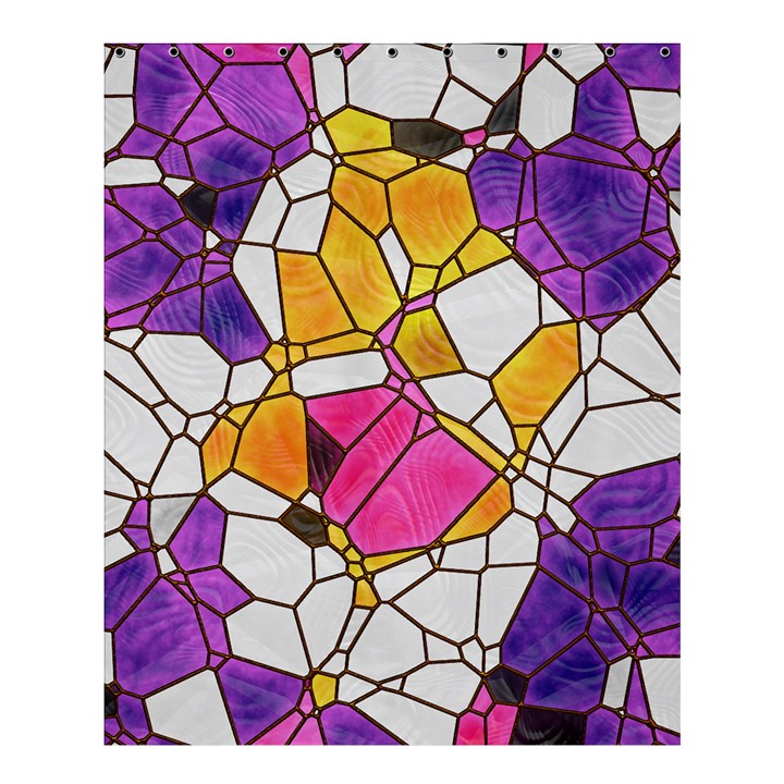 Architecture Glass Abstract Pattern Shower Curtain 60  x 72  (Medium) 