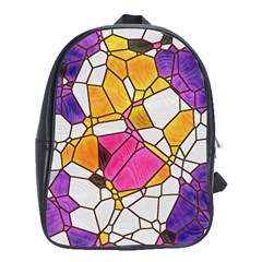 Architecture Glass Abstract Pattern School Bag (XL)