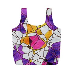 Architecture Glass Abstract Pattern Full Print Recycle Bag (M)