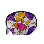 Architecture Glass Abstract Pattern Accessory Pouch (Small) Back