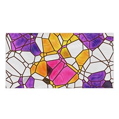 Architecture Glass Abstract Pattern Satin Shawl 45  x 80 