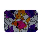 Architecture Glass Abstract Pattern Open Lid Metal Box (Silver)   Front