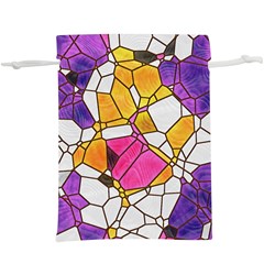 Architecture Glass Abstract Pattern Lightweight Drawstring Pouch (XL)