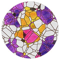 Architecture Glass Abstract Pattern Round Trivet