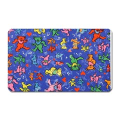 Grateful Dead Dancing Bears Pattern Magnet (rectangular)