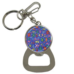 Grateful Dead Dancing Bears Pattern Bottle Opener Key Chain