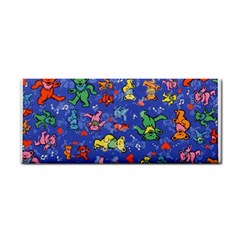 Grateful Dead Dancing Bears Pattern Hand Towel by Salmanaz77