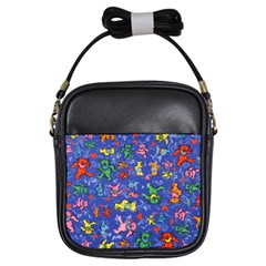 Grateful Dead Dancing Bears Pattern Girls Sling Bag