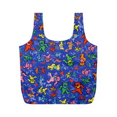 Grateful Dead Dancing Bears Pattern Full Print Recycle Bag (m)