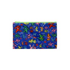 Grateful Dead Dancing Bears Pattern Cosmetic Bag (xs)