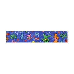 Grateful Dead Dancing Bears Pattern Premium Plush Fleece Scarf (mini)