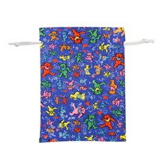 Grateful Dead Dancing Bears Pattern Lightweight Drawstring Pouch (m)