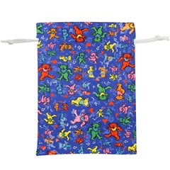 Grateful Dead Dancing Bears Pattern Lightweight Drawstring Pouch (xl)