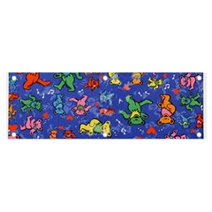 Grateful Dead Dancing Bears Pattern Banner And Sign 6  X 2  by Salmanaz77